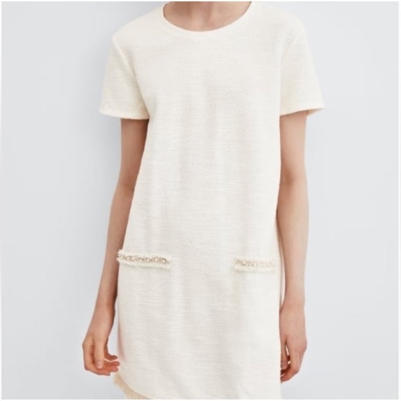 Zara Cotton Blend Dress (Chanel vibes) - Picture 1 of 9